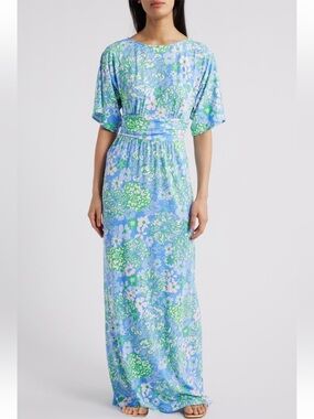 jesslyn silk maxi slip dress Lilly Pulitzer